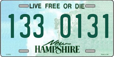 NH license plate 1330131