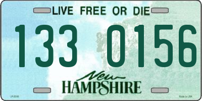 NH license plate 1330156