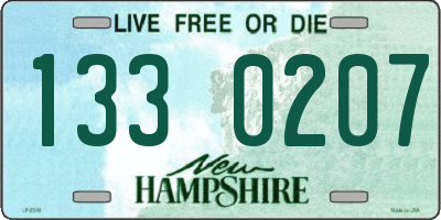 NH license plate 1330207