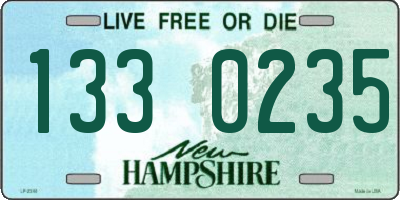NH license plate 1330235
