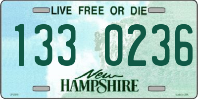 NH license plate 1330236