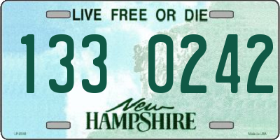 NH license plate 1330242