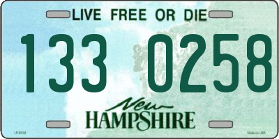 NH license plate 1330258