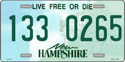 NH license plate 1330265