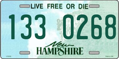 NH license plate 1330268