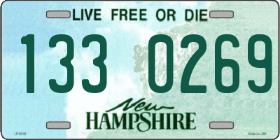 NH license plate 1330269