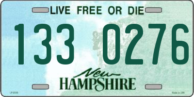 NH license plate 1330276