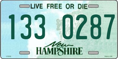 NH license plate 1330287
