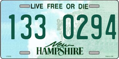 NH license plate 1330294