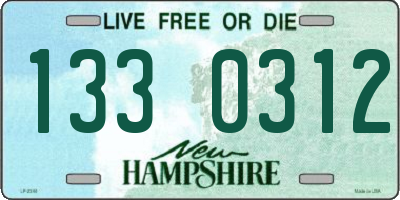 NH license plate 1330312