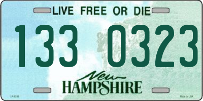 NH license plate 1330323