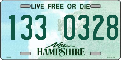 NH license plate 1330328