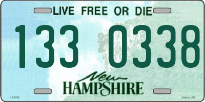 NH license plate 1330338