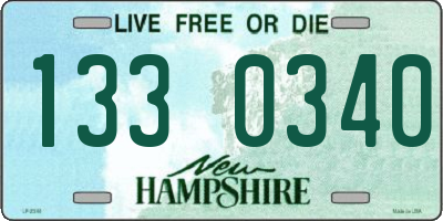 NH license plate 1330340