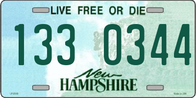 NH license plate 1330344