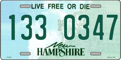 NH license plate 1330347