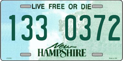 NH license plate 1330372