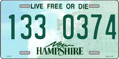 NH license plate 1330374