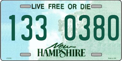 NH license plate 1330380