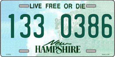 NH license plate 1330386