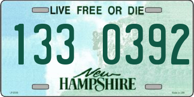 NH license plate 1330392