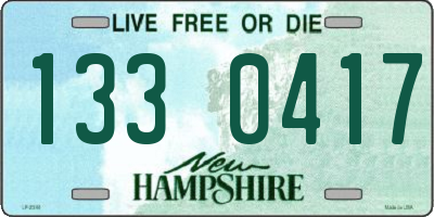 NH license plate 1330417
