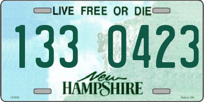 NH license plate 1330423