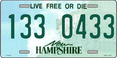 NH license plate 1330433