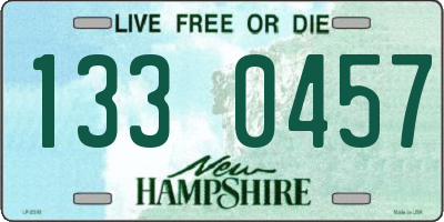 NH license plate 1330457