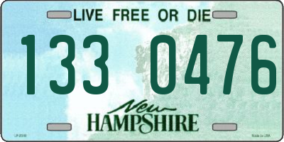 NH license plate 1330476