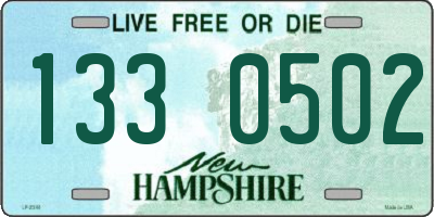 NH license plate 1330502