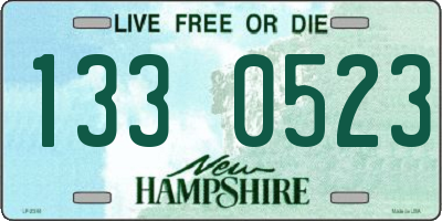 NH license plate 1330523