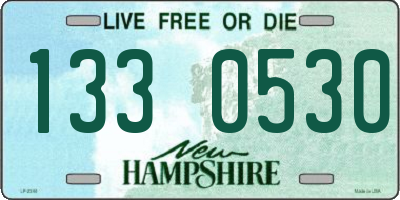 NH license plate 1330530