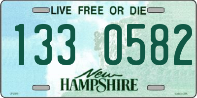 NH license plate 1330582