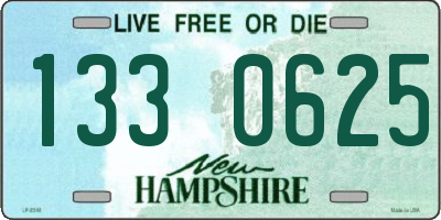 NH license plate 1330625
