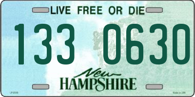 NH license plate 1330630