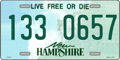 NH license plate 1330657