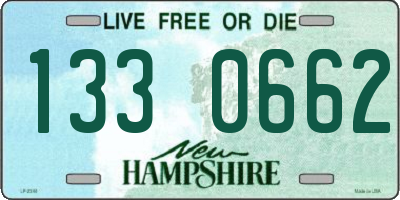 NH license plate 1330662