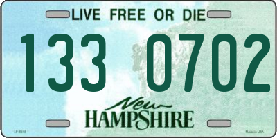 NH license plate 1330702