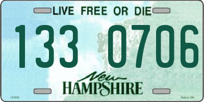 NH license plate 1330706