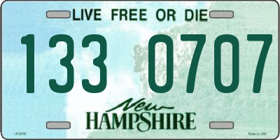 NH license plate 1330707