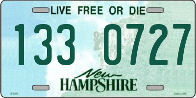 NH license plate 1330727