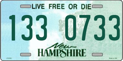NH license plate 1330733