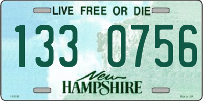 NH license plate 1330756