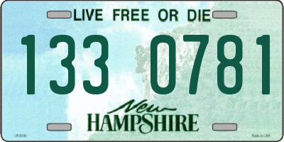 NH license plate 1330781