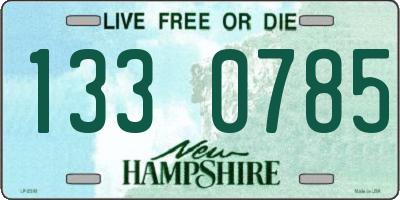 NH license plate 1330785