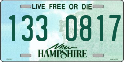 NH license plate 1330817