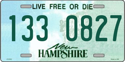 NH license plate 1330827