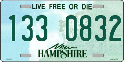 NH license plate 1330832