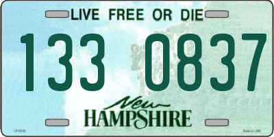 NH license plate 1330837